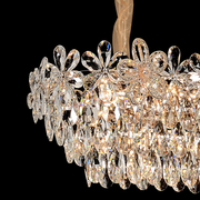 Crystal Crydelabru Windsor Regalis 10x E27, průměr 85 cm, lesklé zlato, nastavitelná výška