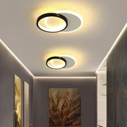 27W SMALON LED nástěnné světlo, 2 kruhy, studené/teplé/neutrální světlo, černá bílá