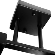 Chtíč dřevo vanja dřevo s čtvercovou lampou 2 x