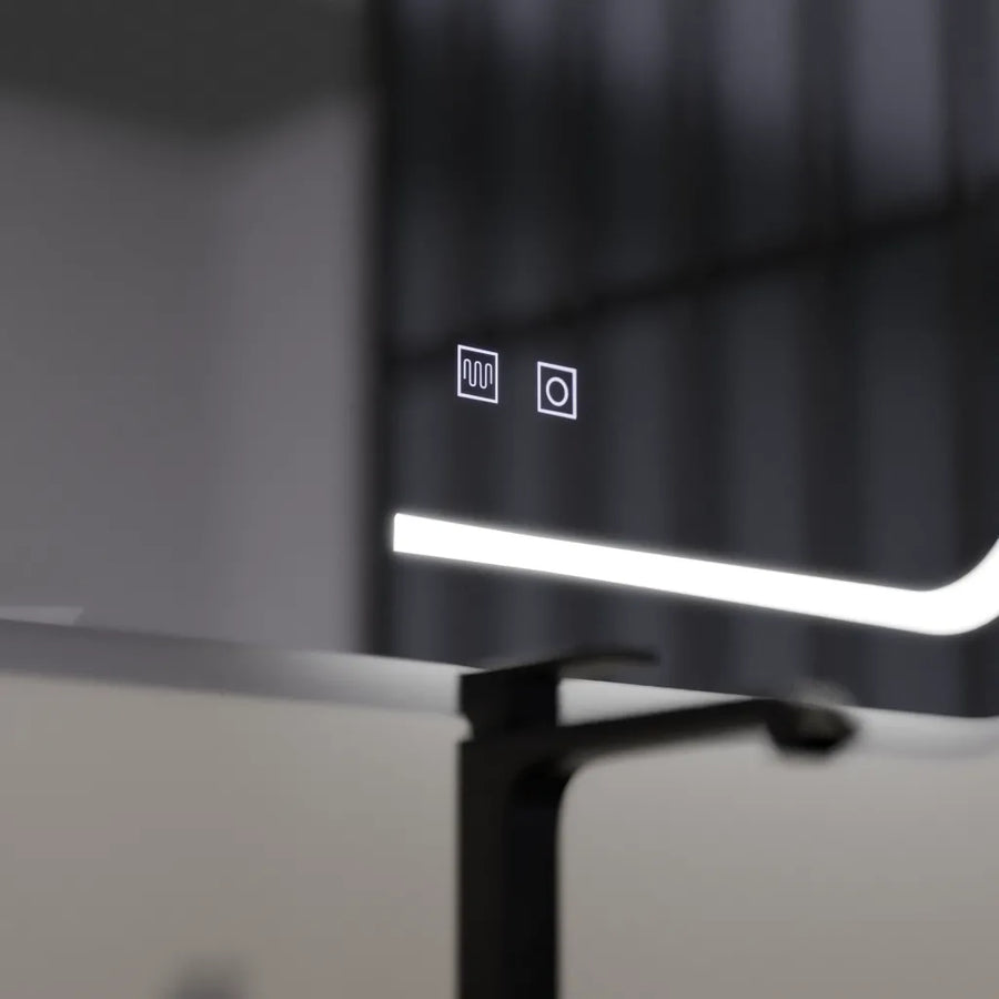Zrcadlo LED obdélníkový 80x60cmTouch Retrica System rozmrazování