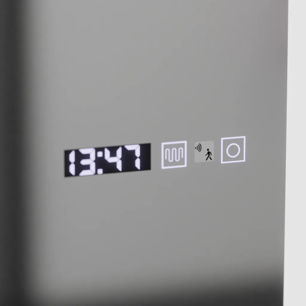 Zrcadlo LED obdélníkový 60x150cm Sensor Alessia Radar Marcello Clock DeFrost & Dimable teploměr