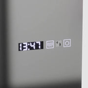 Zrcadlo LED obdélníkový 45x140cm Elena Marcello Sensor Radar System Dezoringové hodiny a dimable teploměr