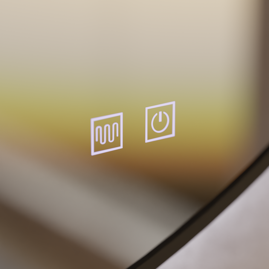 Systém Mirror LED Touch Fiiro odmítá 60x60cm