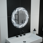 Zrcadlové kulaté LED 60 cm Flusso Touch Dimable Defrition System