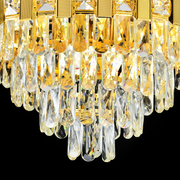 Crystal Chandier Aurelio Tesoro 8XE14, průměr 49 cm, lesklé zlato, rebbabilní výška