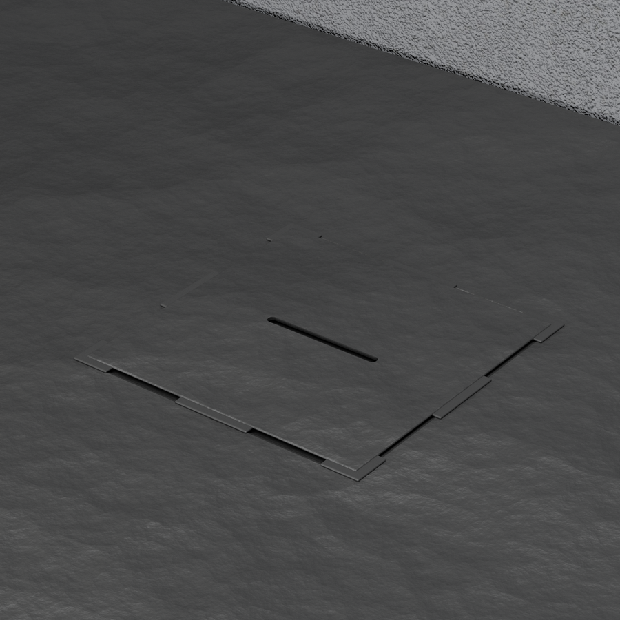 Obdélníková sprchování 80x120 cm, štíhlé 3 cm, černá