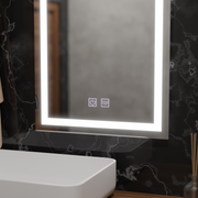 Zrcadlo LED obdélníkový 50x70cm Insides Touch System Postižení