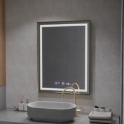 Zrcadlo LED obdélníkový 60x80cm Verite Royale Gold Motiongllow Marcello Dimable Hoding Dezontace