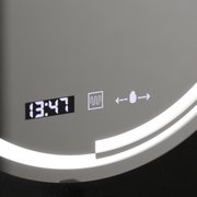 60 cm kulatý LED zrcadlový pohyb Senzor Consuel Marcellow Dimable Clock Defrosting System