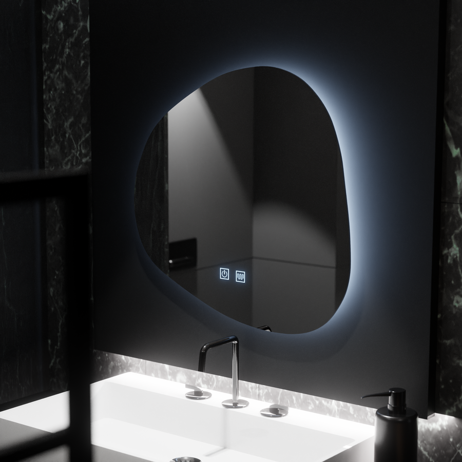Bio LED zrcadlo 60x60cm, Duna Touch, Demister System, Stmívatelné