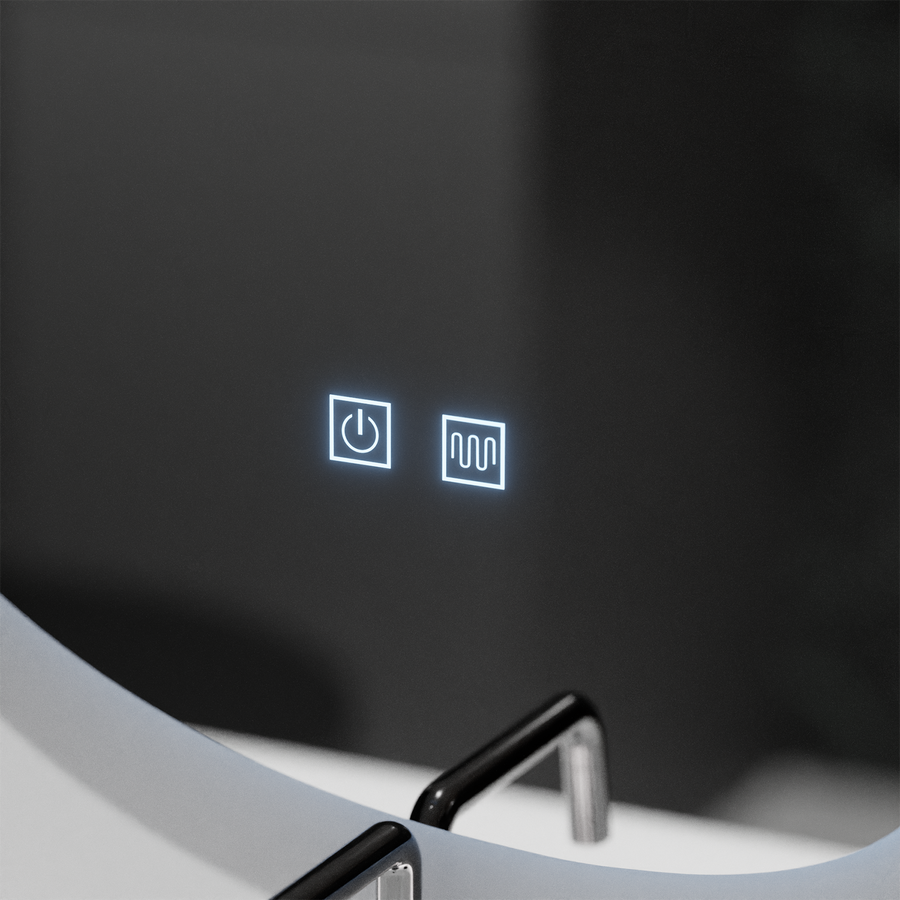 Organické LED zrcadlo 80x60cm, Fluido Touch, Demister System, Stmívatelné