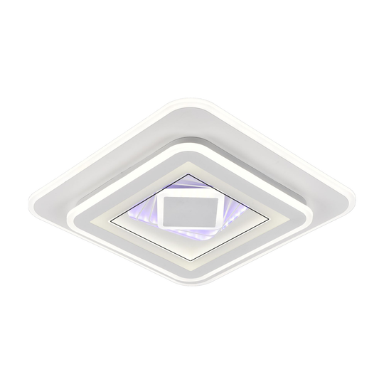LED lustr DOLIA, 101W, 50x50cm, studené/teplé/neutrální světlo, bílé LED lustry Výchozí název Alessandro Design