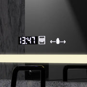 Mirror LED obdélníkový 80x60cm Definice Motiongllow Marcello Demontling CLOCK SYSTÉM