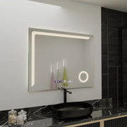 Zrcadlo LED obdélníkový 100x80cm Precision Motiongllow Marcello Demontling Defrost & Teplometer Wolf Cosmetic