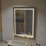 Zrcadlo LED obdélníkový 60x80cm Verite Royale Gold Motiongllow Marcello Dimable Hoding Dezontace