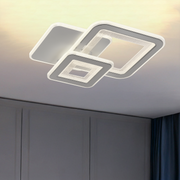 LED LED čtvercový, 34W, 3 čtverce, studené/horké/neutrální světlo, bílá