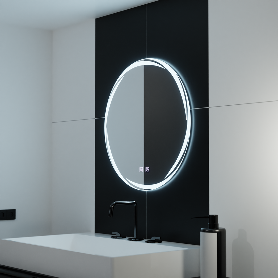 Kulaté LED zrcadlo, 70cm, Zaffiro Touch, Demister System, Stmívatelné