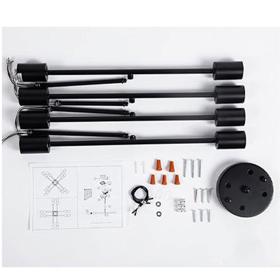 Modernistic Octa 8, 8x E27, černý, moderní design