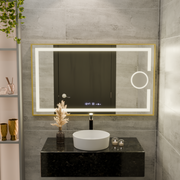 Mirror LED obdélníkový 50x70cm Eclat Motionglow Marcello Discuuts & Termeter Luba Cosmetica Dimabil