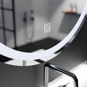 Kulatý LED zrcadlo 70 cm základní dotek
