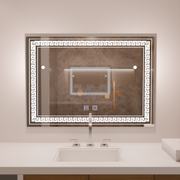 Zrcadlo LED obdélníkový 80x60cm dotykový systém vorice deaktivace