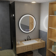Mirror LED ROUND 60 cm Celesti Majesti Noir EVEA EVEA Motionglow Marcello System Postižení & Daim teploměr