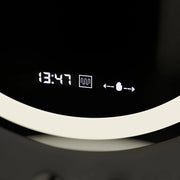 LED kulaté zrcadlo, 60 cm, Celeste MotionGlow Marcello, Demister System, Hodiny & Teploměr, Stmívatelné