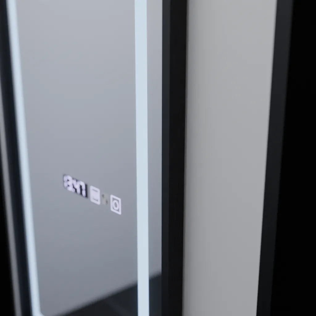 Mirror LED Rectangula 60x150cm Senzor Sensor Radar Marcello Clock DeFrost & Dimable teploměr