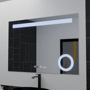 Zrcadlo LED obdélníkový 80x60cm Absoluční pohyb Marcello demontážní hodiny odmrazování systému termometr