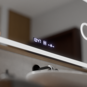 Senzor Sensor Sensor LED Sensor Sofia s rozmrazovací funkcí 110x65 cm teplé/studené/neutrální dimable světlo, ROSE GOLD BRUDHED FRAME, Marcello Funghi Collection