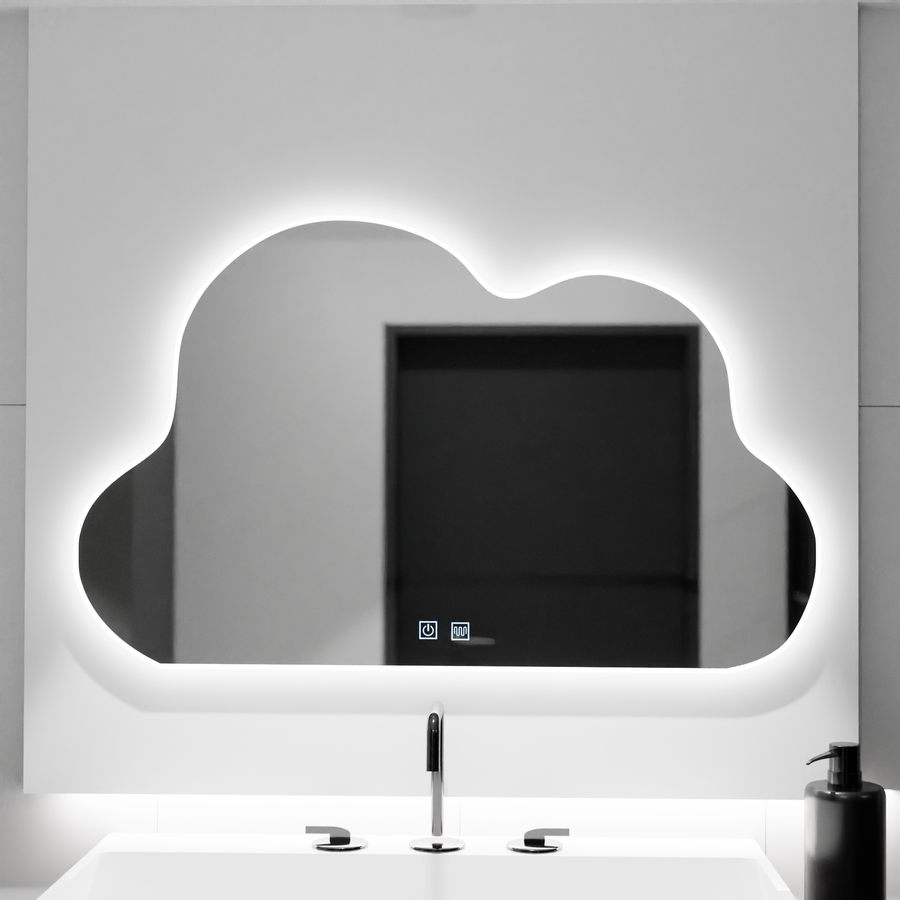 Cloud LED zrcadlo 60x40cm, Nuvola Touch, Demister System, Stmívatelné