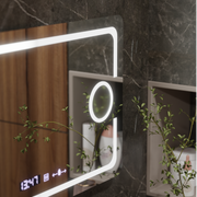 Zrcadlo LED obdélníkový 120x80cm Eclat Motiongllow Marcello Demontling & Dimable Cosmetic Terometer Termometr