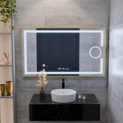 Mirror LED obdélníkový 50x70cm Eclat Motionglow Marcello Discuuts & Termeter Luba Cosmetica Dimabil