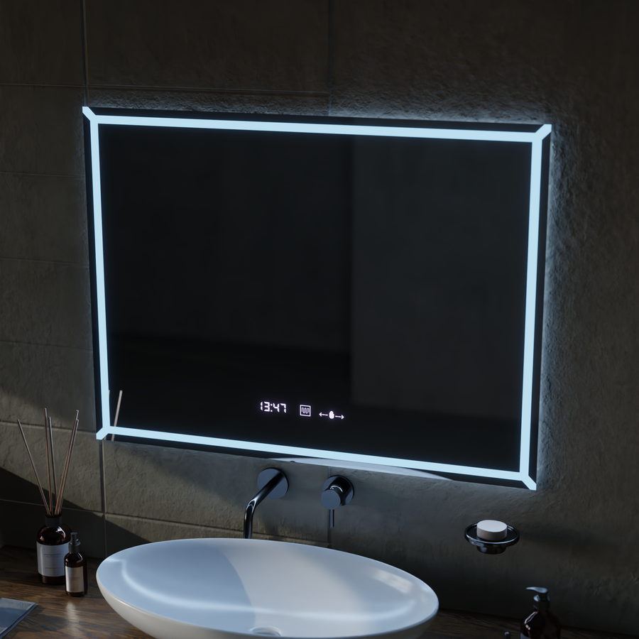 LED Touch Villay Mirror Defrition System 60x80 cm Marcello Funghi Collection