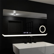 Mirror LED obdélníkový 80x60cm Definice Motiongllow Marcello Demontling CLOCK SYSTÉM