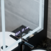 Obdélníkový LED zrcadlo 60x80cm Verite Motionglow Marcellow Dimable Clock System