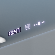 Zrcadlo LED obdélníkový 120x80cm Specchio Motiongllow Marcello Clock Defrition System & Dimable teploměr
