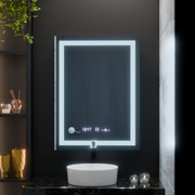Obdélníkový LED zrcadlo 60x80cm Verite Motionglow Marcellow Dimable Clock System