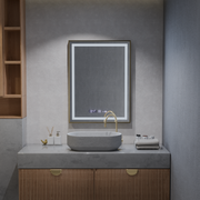 Zrcadlo LED obdélníkový 60x80cm Verite Royale Gold Motiongllow Marcello Dimable Hoding Dezontace