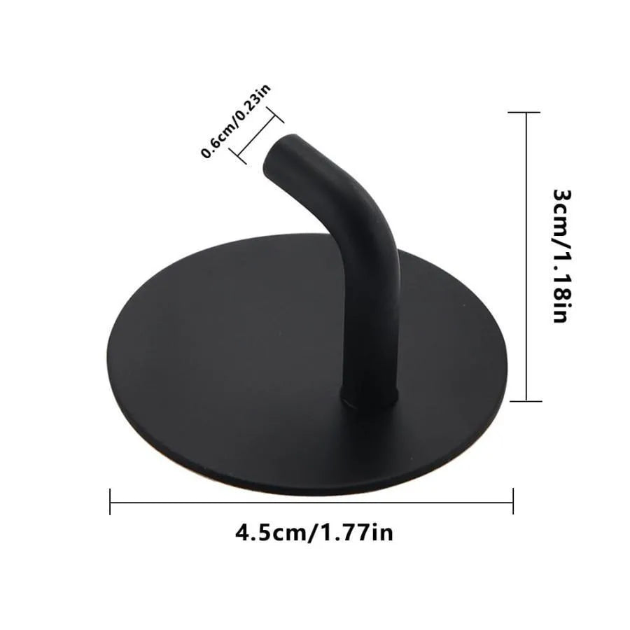 Černý sebe -adhezivní věšák GJ651