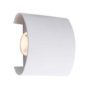 Fantazie aplikují exteriér a interiérový LED, 2 zdroje x 1W, IP65, kovový, bílý, 3000k