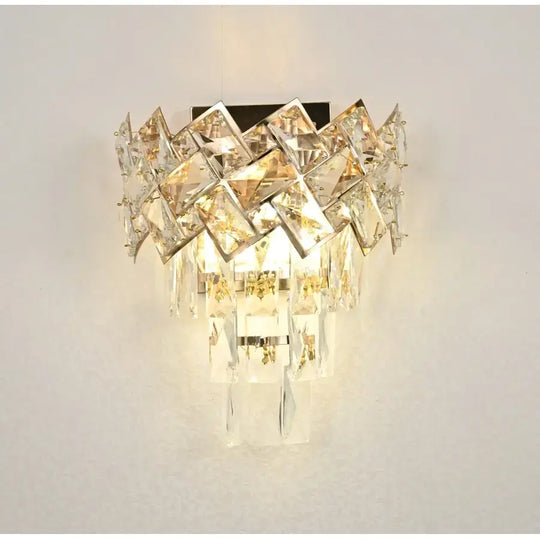 WINDSOR nástěnné svítidlo Cristal, 2x E14, zlaté Interiérové nástěnné svítidlo Výchozí název Alessandro Design