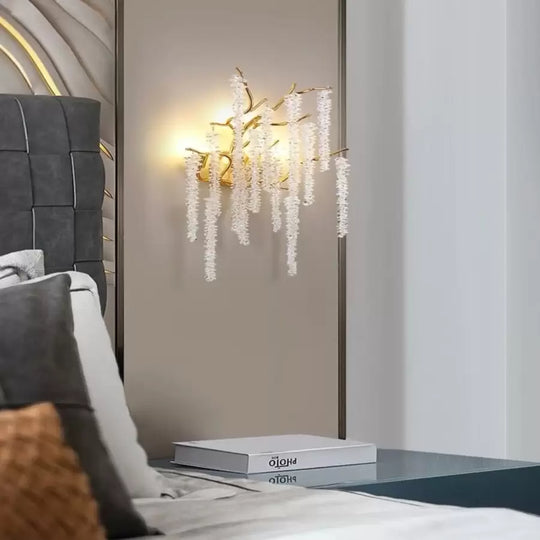 Nástěnné svítidlo Cristal Chandler 3x G9 Gold Interiérové nástěnné svítidlo Výchozí název Alessandro Design