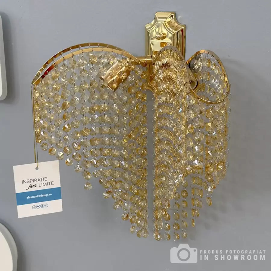 Aplikujte Crystal Sapphire 2x E27 Glossy Golden Gold, Crystal