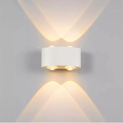 Fantazie aplikují exteriér a interiérový LED, 4 zdroje x 1W, IP65, kovový, bílý, 3000k