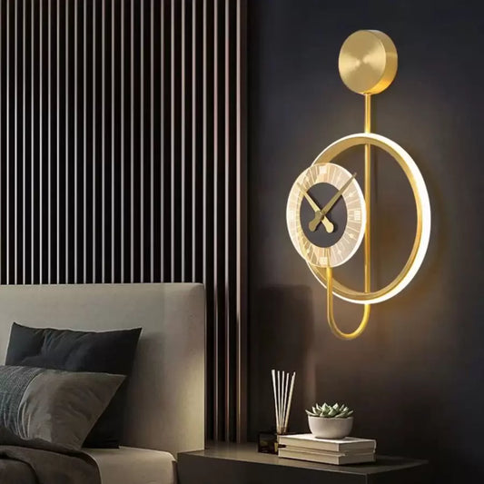 Použít LED Bridger 18W Integrated Black Golden Clock