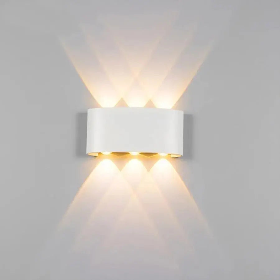 Fantazie aplikují exteriér a interiérový LED, 6 zdrojů x 1W, IP65, kovový, bílý, 3000k