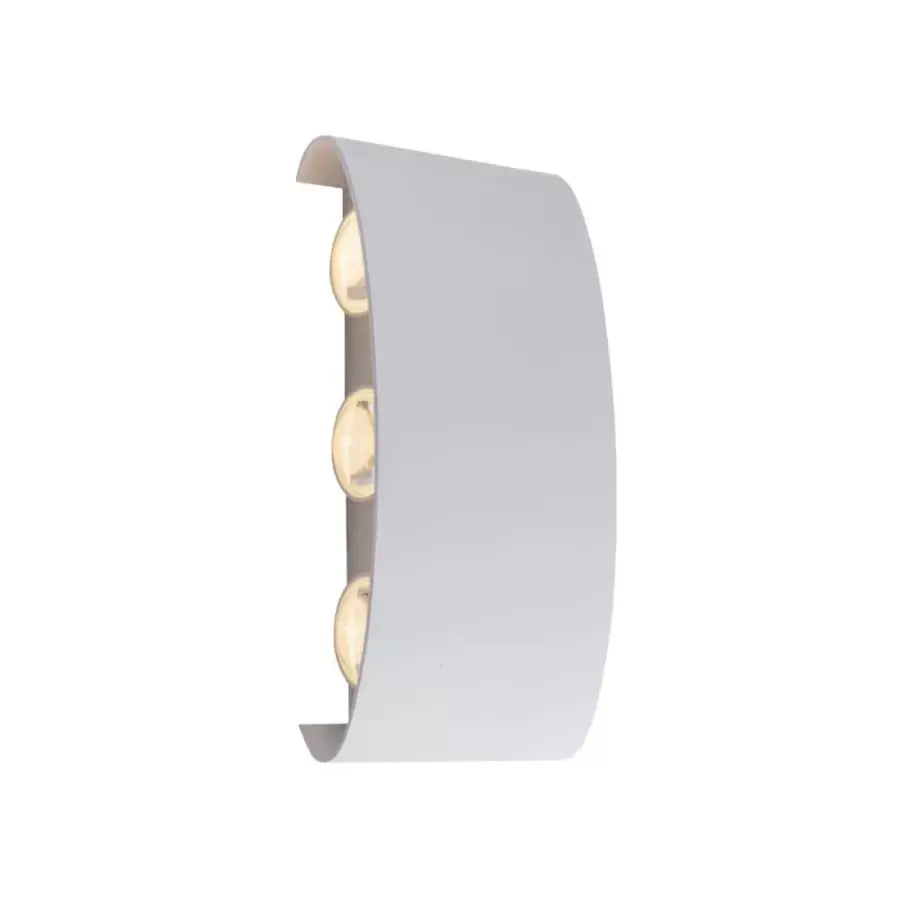 Fantazie aplikují exteriér a interiérový LED, 6 zdrojů x 1W, IP65, kovový, bílý, 3000k