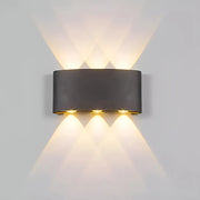 Fantazie aplikují exteriér a interiérový LED, 6 zdrojů x 1W, IP65, kovový, černý, 3000k