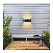 Fantazie aplikují exteriér a interiérový LED, 8 zdrojů x 1W, IP65, kovový, černý, 3000k